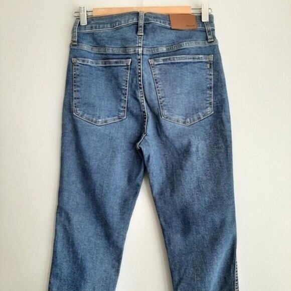 MADEWELL High-Rise Skinny Crop Jeans Mackey Button-Front Sz 27 - Picture 7 of 15